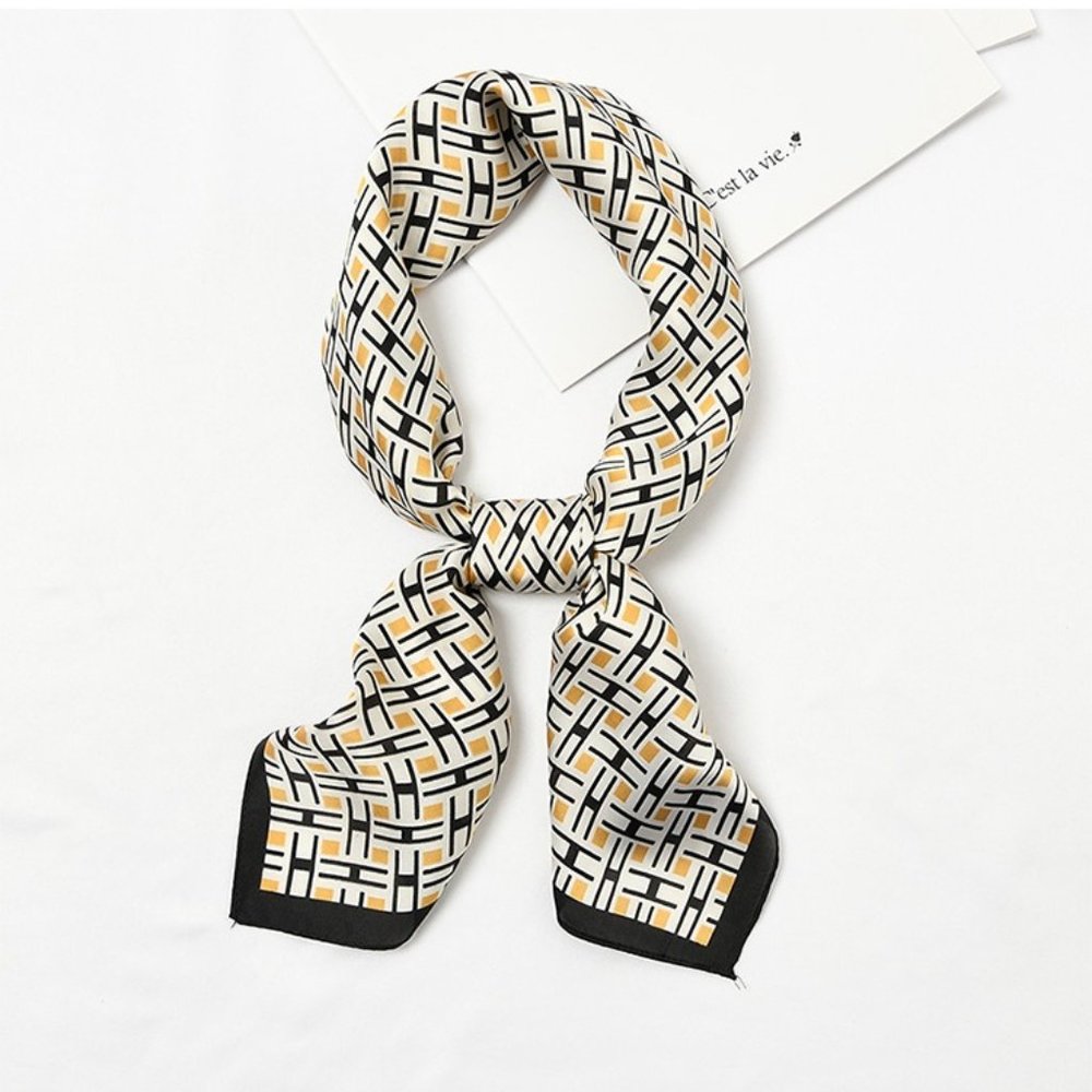 Square Silk Scarf/ Neckerchief - Links